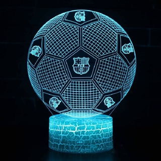 FC Barcelona fodbold 3D lampe med fjernbetjening 